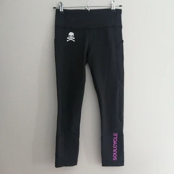 Lululemon x SoulCycle Wunder Train 22inch Crop Leggings with Mesh Size 4 - Picture 1 of 13